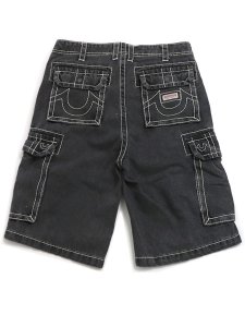 画像1: 【送料無料】TRUE RELIGION VINNY BIG T DENIM CARGO SHORT BULLET BKW (1)