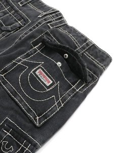 画像6: 【送料無料】TRUE RELIGION VINNY BIG T DENIM CARGO SHORT BULLET BKW (6)