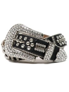 画像1: 【送料無料】B.B.SIMON BB SIMON CLEAR LEATHER BELT (1)