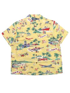 画像1: 【送料無料】POLO RALPH LAUREN CLASSIC F HOLIDAY BEAR RAYON CAMP SHIRT (1)