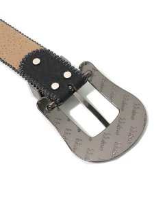 画像3: 【送料無料】B.B.SIMON KHAYYAM BLACK AB LEATHER BELT (3)