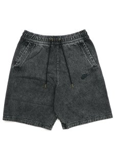 画像1: NIKE NSW DENIM WASH SHORT GCEL-BLACK (1)