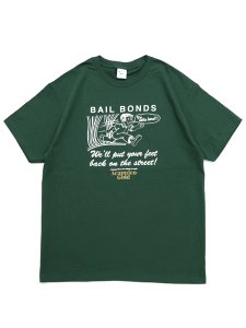 画像1: ACAPULCO GOLD BAIL BOND TEE FOREST GREEN (1)