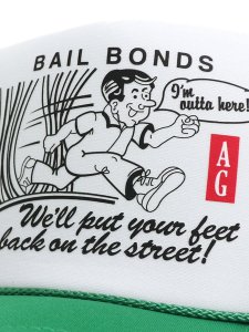 画像6: ACAPULCO GOLD BAIL BOND TRUCKER CAP GREEN/WHITE (6)