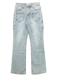 画像1: 【送料無料】GUAPI AQUA BLUE FLARED DENIM (1)