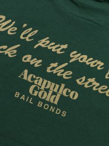 画像4: ACAPULCO GOLD BAIL BOND TEE FOREST GREEN (4)