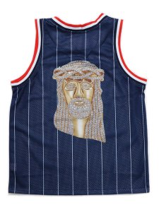 画像2: 【送料無料】FOR THE HOMIES HOMEES MESH JERSEY NAVY (2)