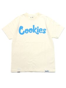 画像1: COOKIES CLOTHING ORIGINAL LOGO TEE CREAM/COOKIES BLUE (1)