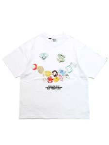 画像1: 【送料無料】BILLIONAIRE BOYS CLUB BB SMILE WASHED CROPPED FIT TEE (1)