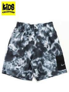 画像1: 【KIDS】NIKE BOYS TIEDYE CAMO 7" VOLLEY SHORT WOLF GY (1)