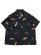 画像1: 【送料無料】INTERBREED RAW PAPERS OPEN COLLAR SHIRT BLACK (1)