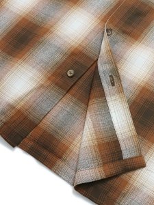 画像4: CALTOP FL PLAID S/S SHIRT CARAMEL (4)
