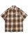 画像1: CALTOP FL PLAID S/S SHIRT CARAMEL (1)