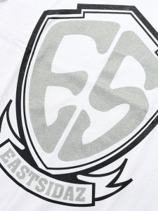 画像3: WEST WEAR ES ES LOGO TEE WHITE/BLACK/SILVER (3)