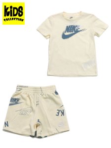 画像1: 【KIDS】NIKE TD ENERGY 2P SHORT SET-COCONUT MILK (1)