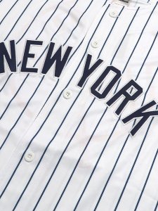 画像3: 【送料無料】FANATICS YANKEES PRIMARY LOGO BB SHIRT WH/NV STRP (3)