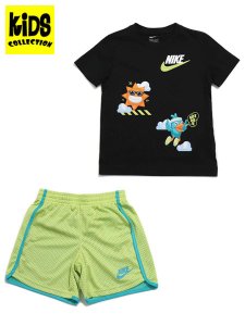画像1: 【KIDS】NIKE KIDS JUST BELIEVE SHORT SET-LIME LIGHT (1)