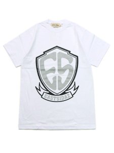 画像1: WEST WEAR ES ES LOGO TEE WHITE/BLACK/SILVER (1)