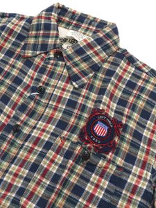 画像3: 【MEGA SALE】LEFT FIELD FLANNEL SS HUNTING SHIRT (3)