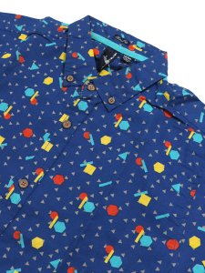 画像3: 【MEGA SALE】SOUL STAR SHAPES TRIANGLES BD SHIRT (3)