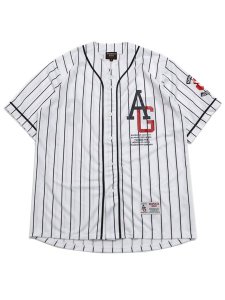 画像1: 【送料無料】ACAPULCO GOLD B1G BASEBALL JERSEY WHITE (1)