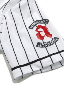 画像7: 【送料無料】ACAPULCO GOLD B1G BASEBALL JERSEY WHITE (7)