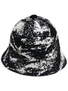 画像1: 【SALE】KANGOL AIRBRUSH CASUAL-BLACK/WHITE (1)