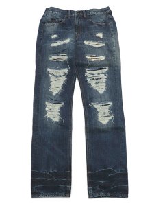 画像1: 【MEGA SALE】DBL CRUSH DENIM PANTS (1)