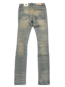 画像2: 【送料無料】mnml X201 RHINESTONE SKINNY DENIM BLUE (2)