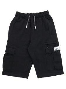 画像1: PRO CLUB OG CARGO SWEAT SHORT PANT BLACK (1)