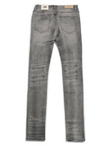 画像2: 【送料無料】mnml X284 MOTO SKINNY DENIM GRAY/BLUE (2)