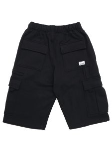 画像2: PRO CLUB OG CARGO SWEAT SHORT PANT BLACK (2)
