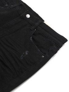 画像3: 【送料無料】mnml X201 RHINESTONE SKINNY DENIM BLACK (3)