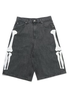 画像1: 【送料無料】VANSON DENIM SHORTS LT BLACK (1)