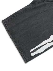 画像6: 【送料無料】VANSON DENIM SHORTS LT BLACK (6)