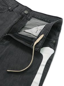 画像4: 【送料無料】VANSON DENIM SHORTS LT BLACK (4)
