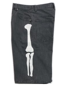 画像7: 【送料無料】VANSON DENIM SHORTS LT BLACK (7)