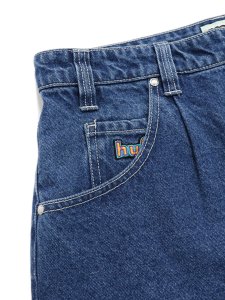 画像3: 【送料無料】HUF CROMER SHORT STONE WASH INDIGO (3)