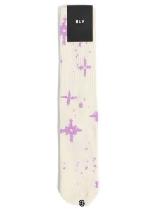 画像1: HUF BE MINE CREW SOCK NATURAL (1)