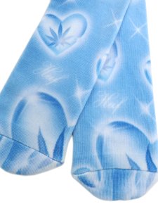 画像3: 【SALE】HUF LOVE IN THE AIR PLANTLIFE SOCK POOL BLUE (3)