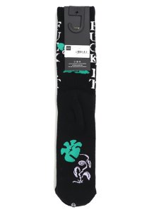 画像2: HUF TRIP CREW SOCK BLACK (2)