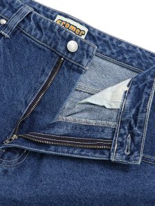 画像4: 【送料無料】HUF CROMER SHORT STONE WASH INDIGO (4)