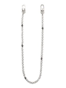 画像1: ADVANCE WALLET CHAIN SILVER/PEARL 70cm (1)
