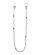 画像1: ADVANCE WALLET CHAIN SILVER/PEARL 70cm (1)