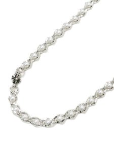 画像2: ADVANCE WALLET CHAIN SILVER/PEARL 70cm (2)