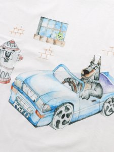 画像3: HUF ROAD DAWG TEE WHITE (3)