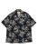 画像1: 【送料無料】AVIREX ALOHA SHIRT TIGER & PALM TREE BLACK (1)