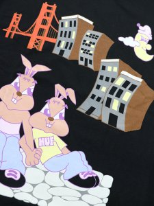 画像3: 【SALE】HUF BAE VIEW TEE BLACK (3)