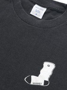 画像3: WHIMSY SOCKS FADED TRDEMARK TEE BLACK (3)