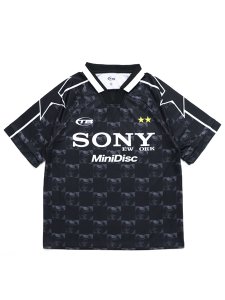 画像1: 【送料無料】THROWBACK MD FOOT BALL JERSEY BLACK (1)
